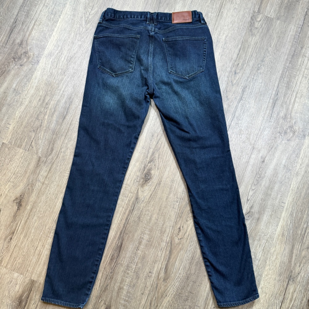 Madewell Skinny Skinny Ankle Jeans Dark Blue - Size 26 - Picture 3 of 13